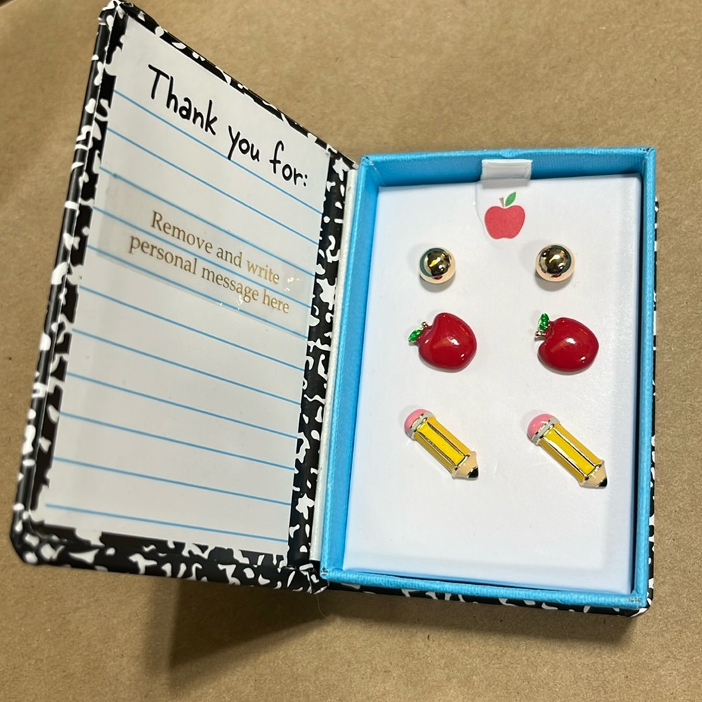 Earrings perfect for that special teacher